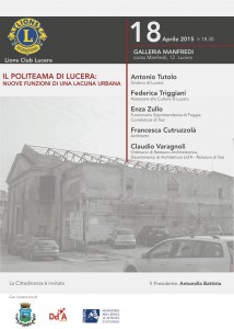 “Il Politeama di Lucera: nuove funzioni di una lacuna urbana”