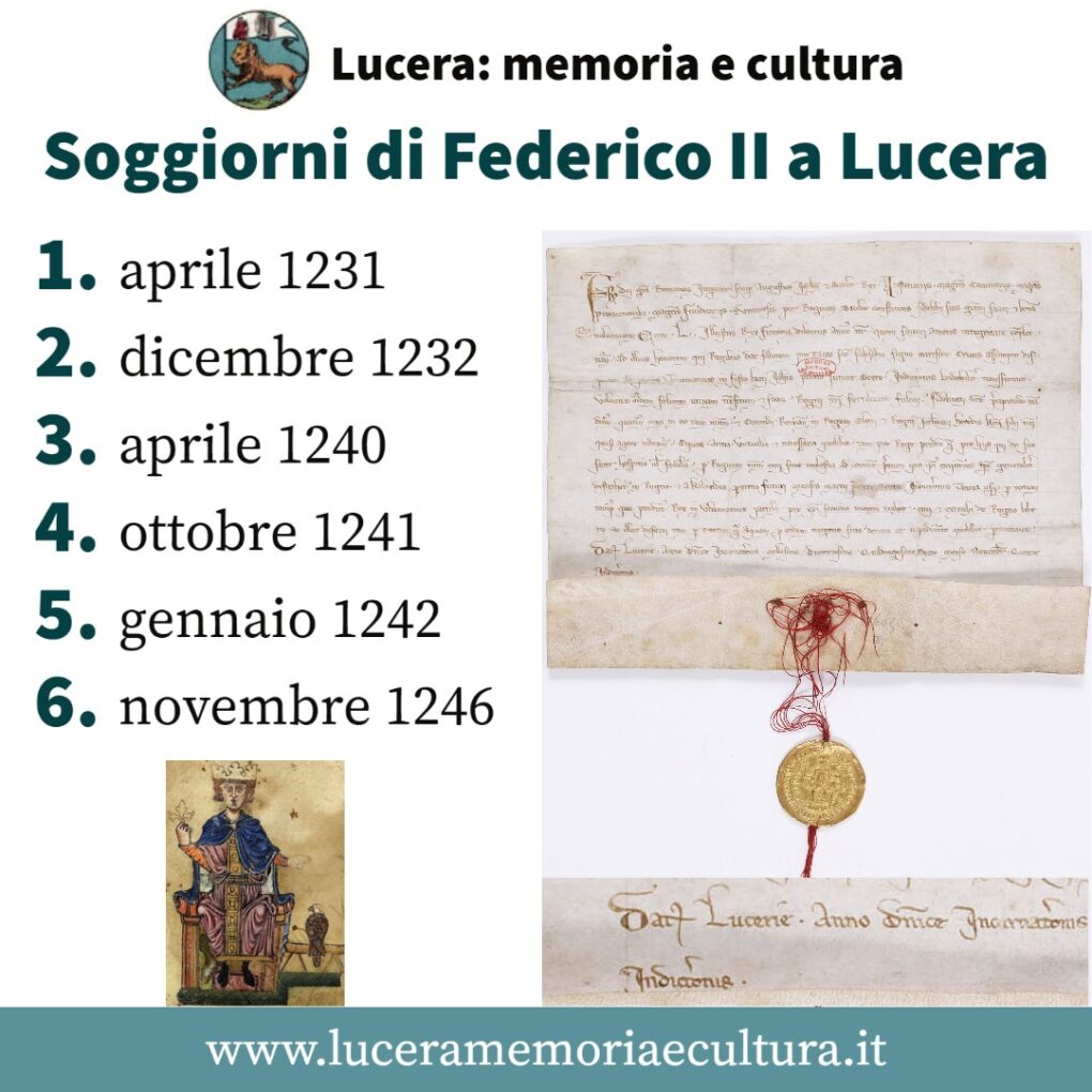 Soggiorni di Federico II a Lucera